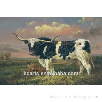Big dairy cow on the grassland painting for sale